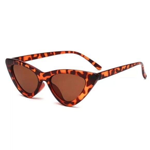 Retro Leopard Print Cat Eye Sunglasses - Picture 1 of 2